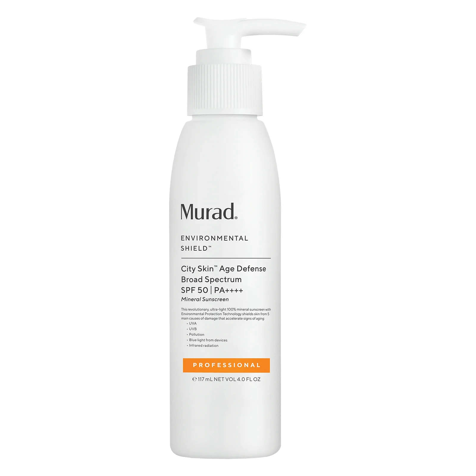 Murad City Skin Age Defense Broad Spectrum SPF 50 4oz Pro Size
