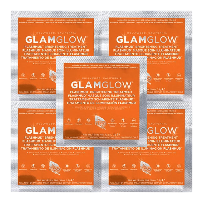 GlamGlow FlashMud Travel Sample 5-Pack