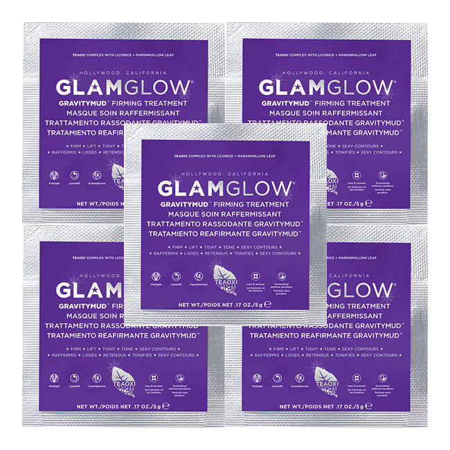 GlamGlow GravityMud Travel Sample 5-Pack