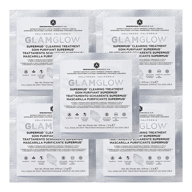 GlamGlow SuperMud Travel Sample 5-pack