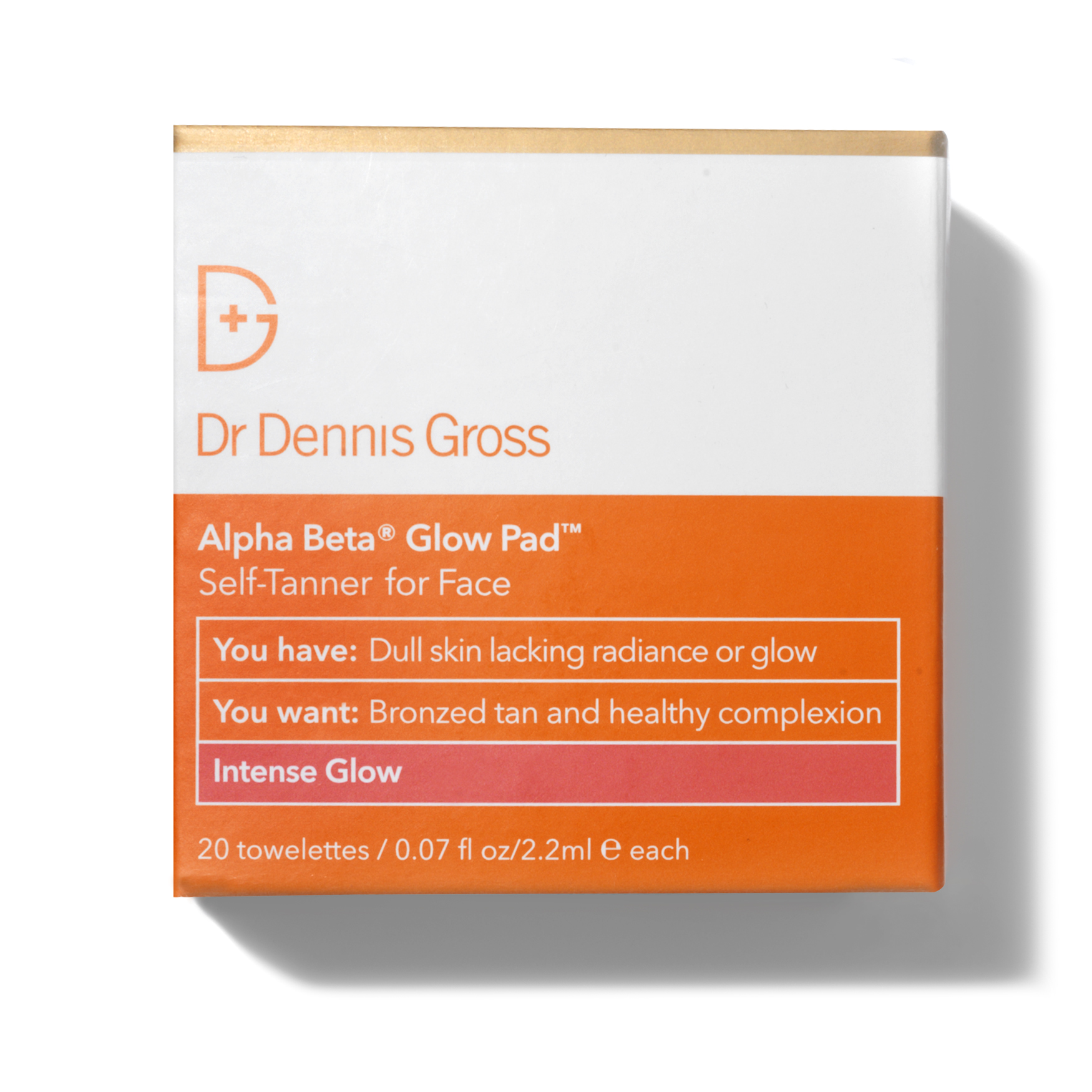 Dr. Dennis Gross Alpha Beta Glow Pad for Face - Intense Glow - 20 Packettes