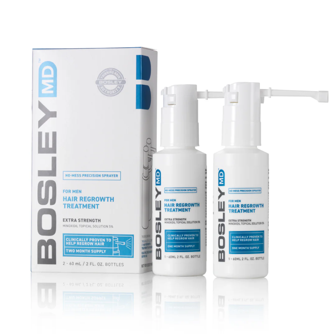 Bosley MD Men's Hair Regrowth Treatment Minoxidil Topical Solution 5%