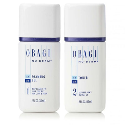 Obagi Travel Size Nu-Derm Foaming Gel + Toner Set