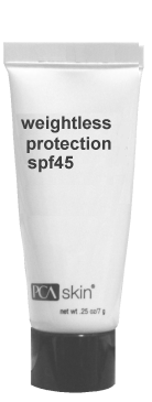PCA Skin Travel Size Weightless Protection SPF 45