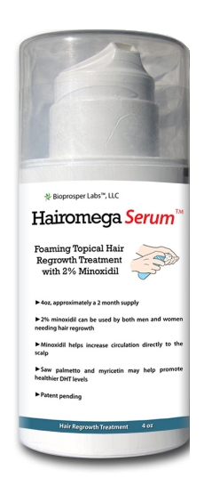 Hairomega Serum Foaming Topical Hair Regrowth Treatment