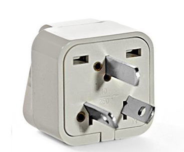 Universal Plug Adapter for Australia, NZ, China (Type I) Grounded