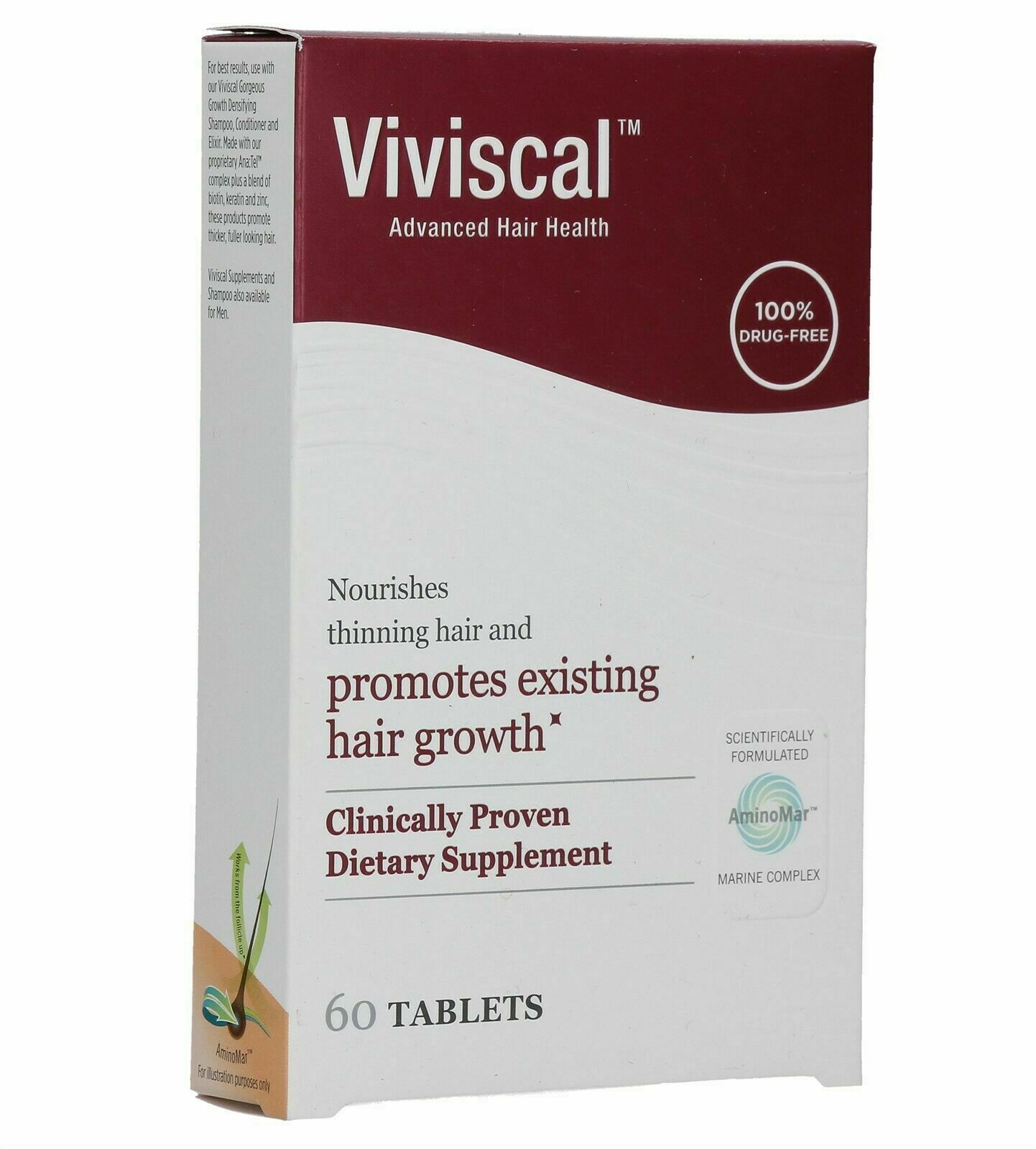 Viviscal Advanced Hair Health Dietary Supplement 60 Tablets